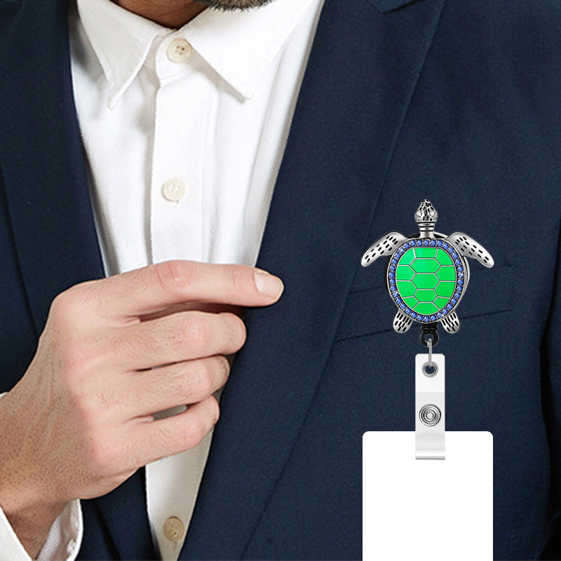 Wholesale Badge Reels Alloy Frog Sea Turtle Retractable Keychain